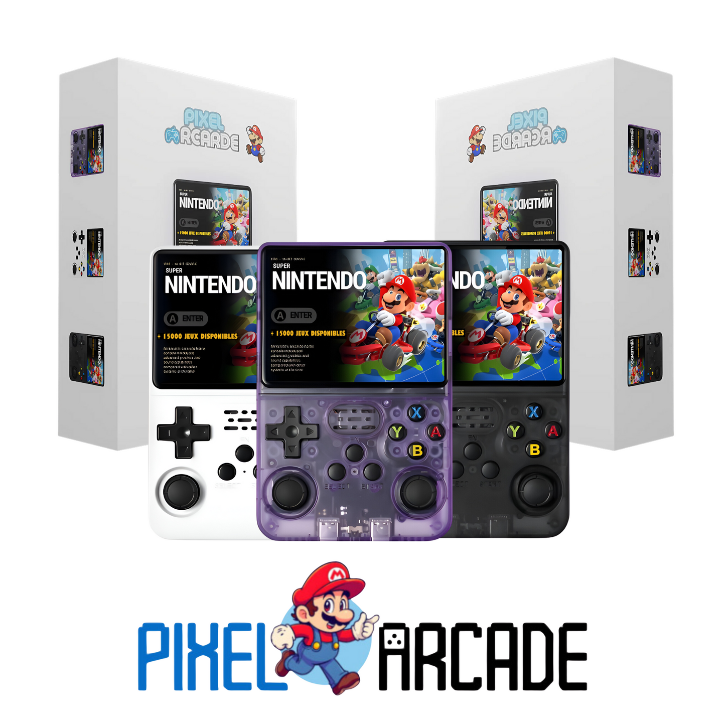 Console Portable RetroGaming PixelArcade 3.5" HD